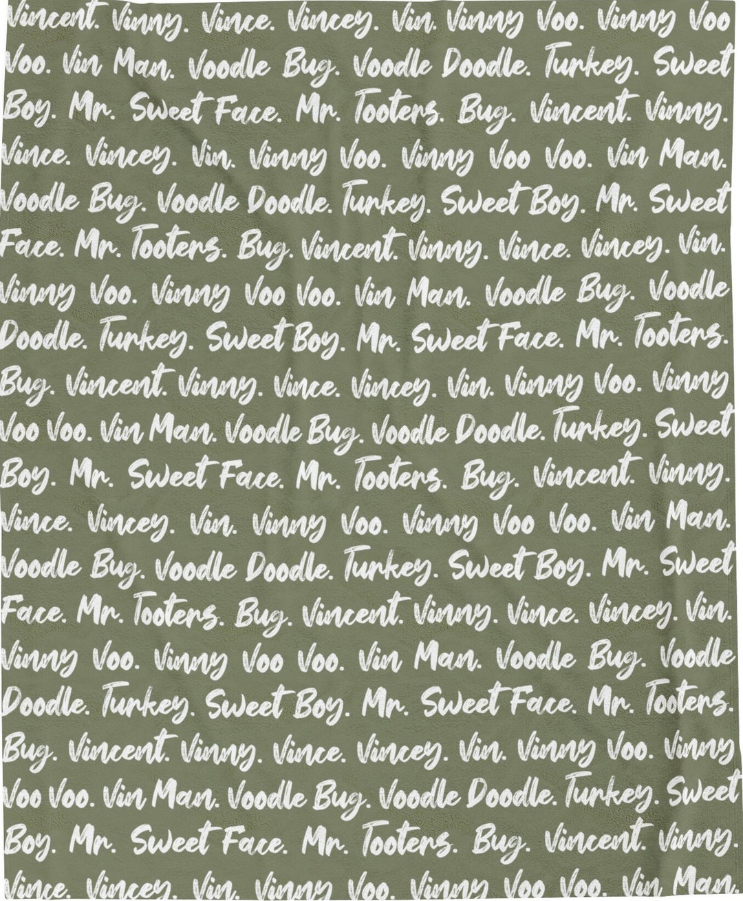 Custom Nickname Blanket Velveteen Plush Blanket Etsy