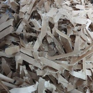Natural Brown Shredded, Confetti Style Kraft Paper Shred Shreds Filler Hamper Gift Boxes 1KG, 210gsm Rustic Eco Paper, Craft Paper, DIY