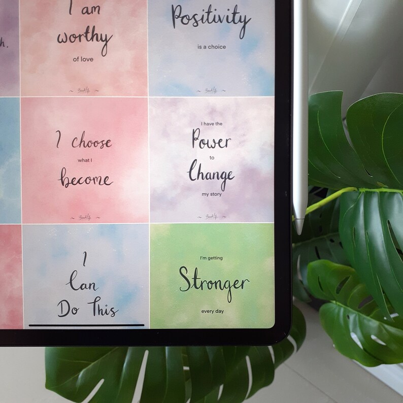 36 Printable Affirmation Cards ~ Self Love ~ Positivity ~ Confidence ~ Inspiration INSTANT DOWNLOAD