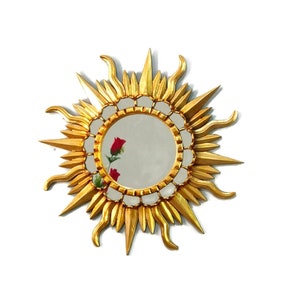 Decorative mirror "SUNBURST MIRROR" Diameter 23.5 "x23.5" - Wall Mirror - Home Decor - Peruvian Mirrors - Peruvian Crafts