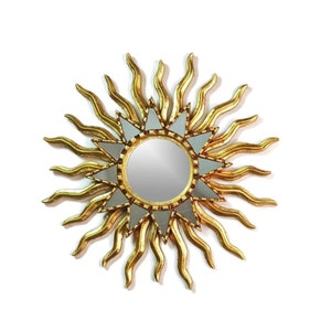 Decorative mirror-peruvian mirror "SUNBURST STAR" - Diameter 20 "x20" - Wall Mirror - Home Decor - Peruvian crafts