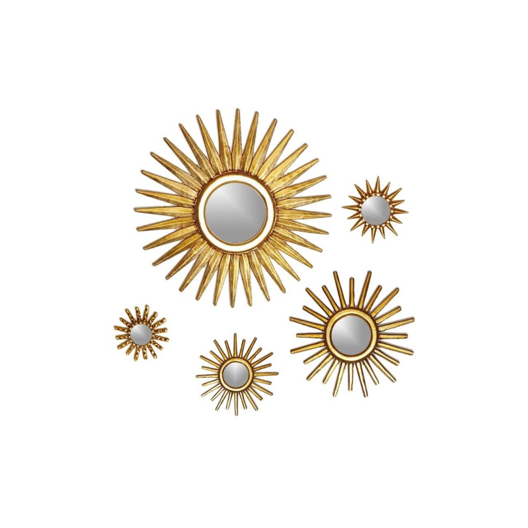Decorative Mirror Set of 5 Units STARBURST COLLECTION Etsy