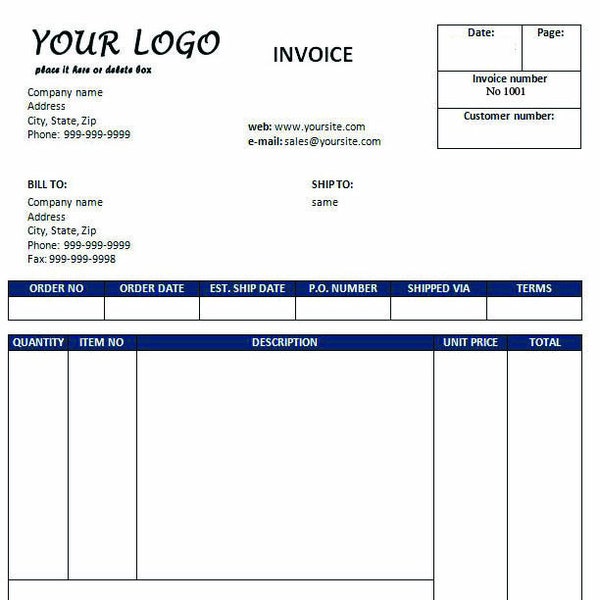 Custom 2 Part Invoices - Etsy
