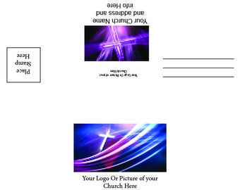 100 Full Color Custom Offering Remittance Envelopes 6 3/4 With Your Color Logo Or Picture Printed 2 Sides
