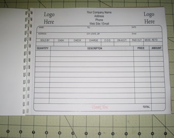 2 Part NCR 50 sets Form 81/2 x 11 Comb Bound and Perforated in Full Color