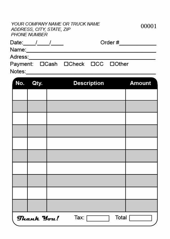 2 Part NCR Carbonless Books 4 1/4" x 6" Two Books of 50 Sets Each. With Numbers and Wrap Around Covers Black and White.