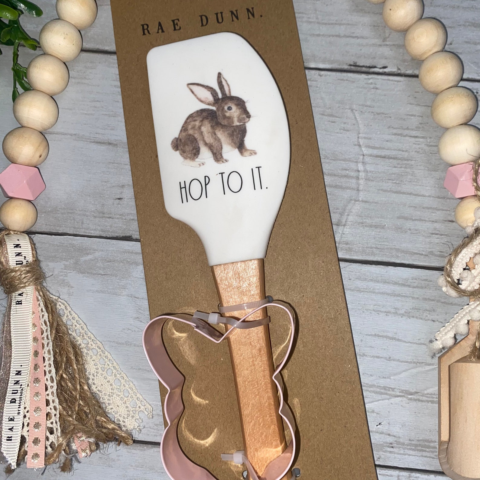 Rae Dunn Easter Spatula and Cookie Cutter HOP TO IT Baking Etsy