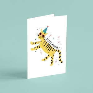 Carte d’anniversaire d’animal, carte d’anniversaire pour enfants, carte d’anniversaire illustrée, carte d’anniversaire écologique, emballage sans plastique