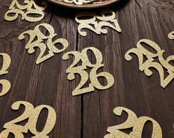 Class of 2026 Graduation Confetti | Glitter 2026 Table Scatter | Graduation Party Decorations | Grad Party Table Decor