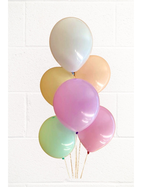 Pastel Balloons Pastel Birthday Decorations Pastel Rainbow