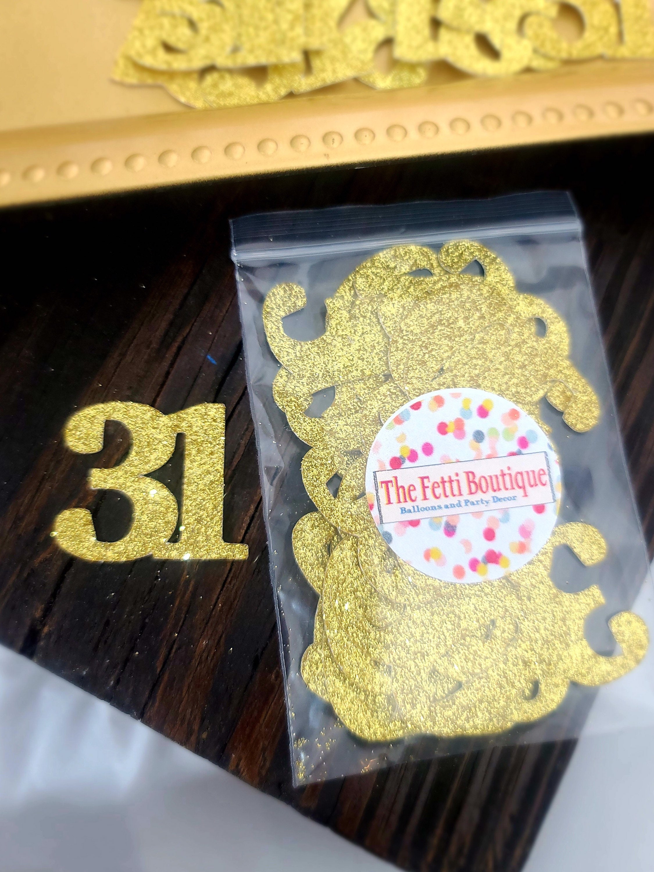 31st Birthday Confetti/ 31st Birthday Party Decorations/age Confetti ...