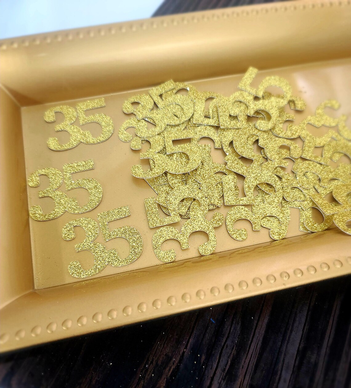 35th Birthday Confetti/ 35th Birthday Party Decorations/age Confetti ...
