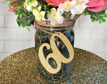 60th Birthday Centerpiece Decorations/ 60th Birthday