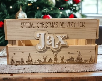 Christmas Crate | Christmas Box | Christmas Eve | Personalised Crate