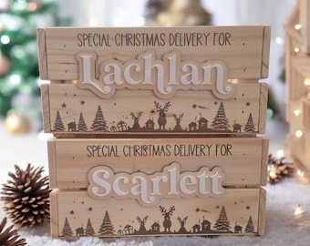 Christmas Crate | Christmas Box | Christmas Eve | Personalised Crate