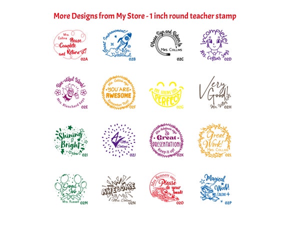 Personalized Teacher Stamps, Custom Teacher Stamp