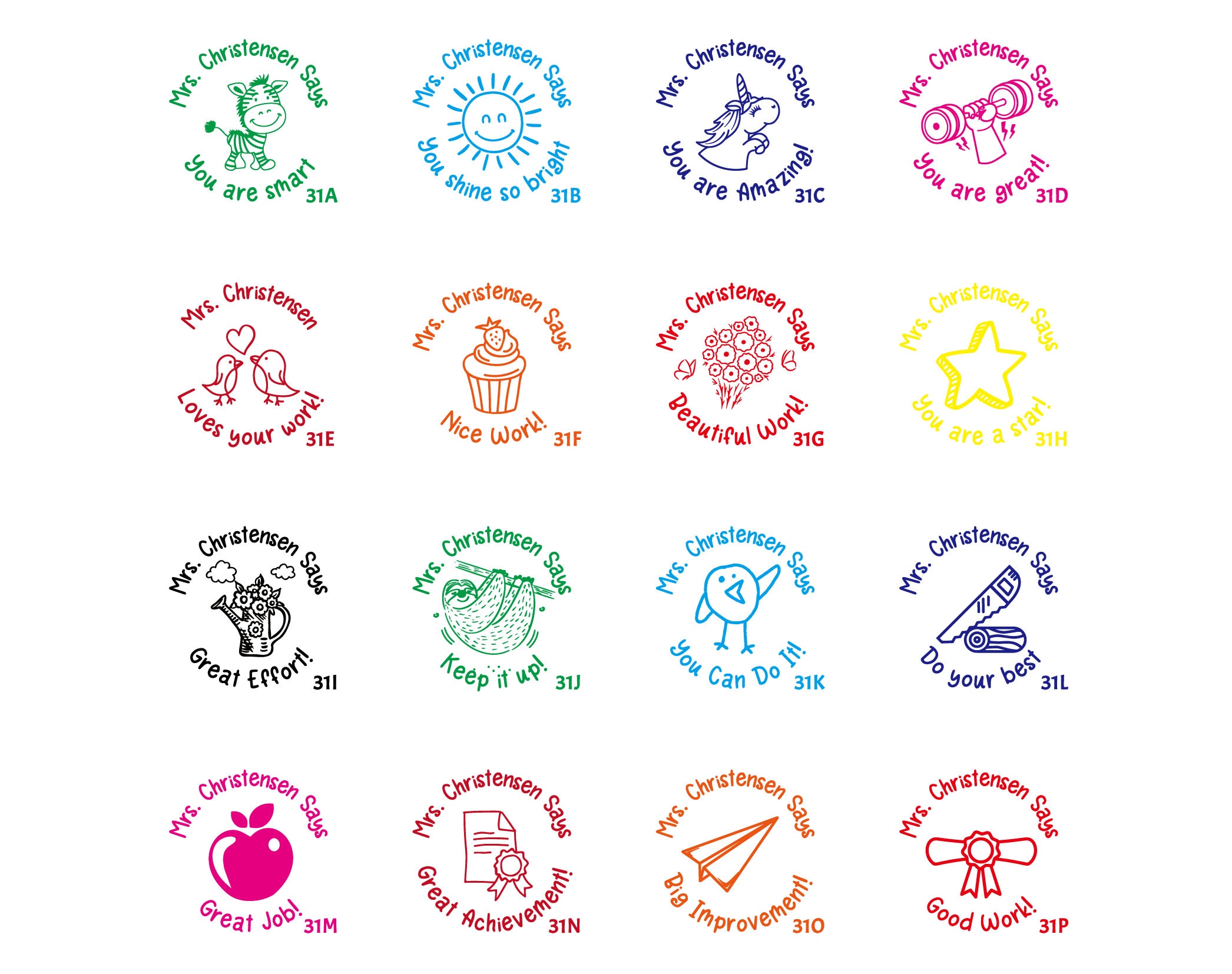 Custom teacher stamps gifts personalized teacher stamps Etsy