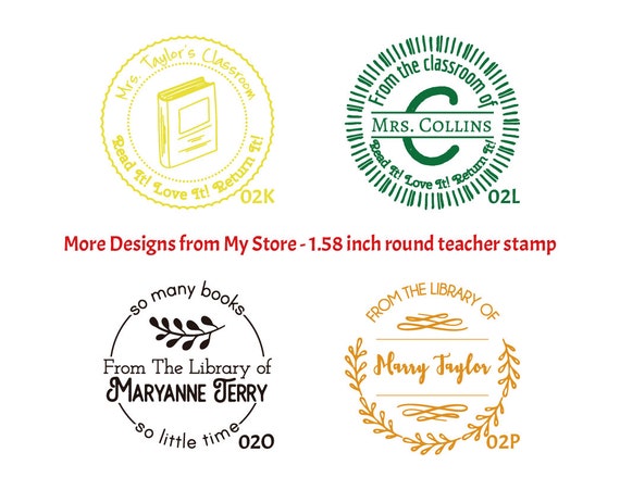 Personalized Teacher Stamps, Custom Teacher Stamp