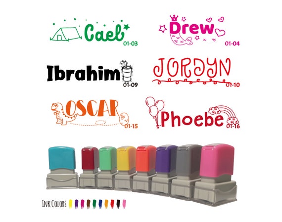 Custom Kids Name Stamp for Cloth, Custom Child Uniform Name Stamp,  Personalized Child Gifts of Fabric Name Stamp, Child Name Stamp KS001 