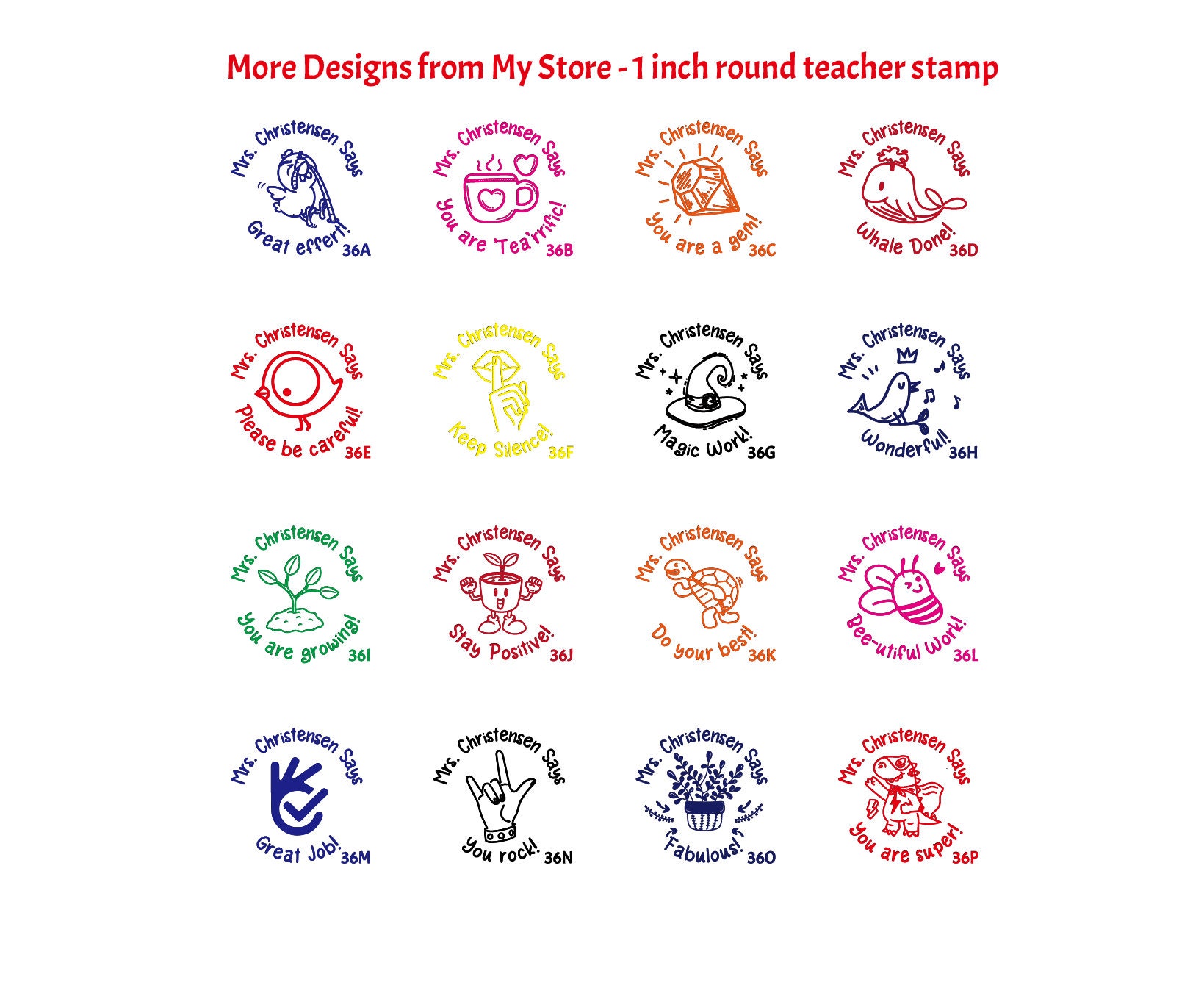 Teacher stamps monsterstark ISmart and good selling trendy