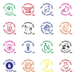 Personalized Teacher Stamp: Custom School Grading Stamp