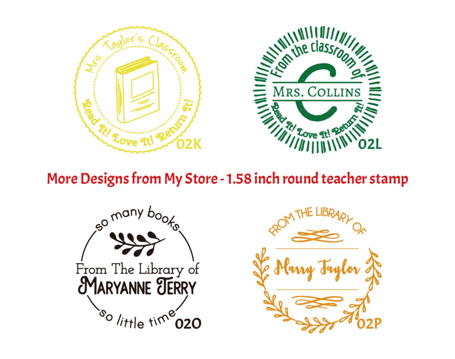 Personalized teacher stamp Custom teacher stamp gift Good Etsy