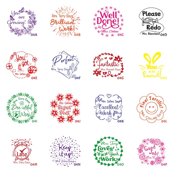 Custom teacher stamps gifts teacher stamp personalized teacher award homework stamps classroom stamps students stamps TS 004