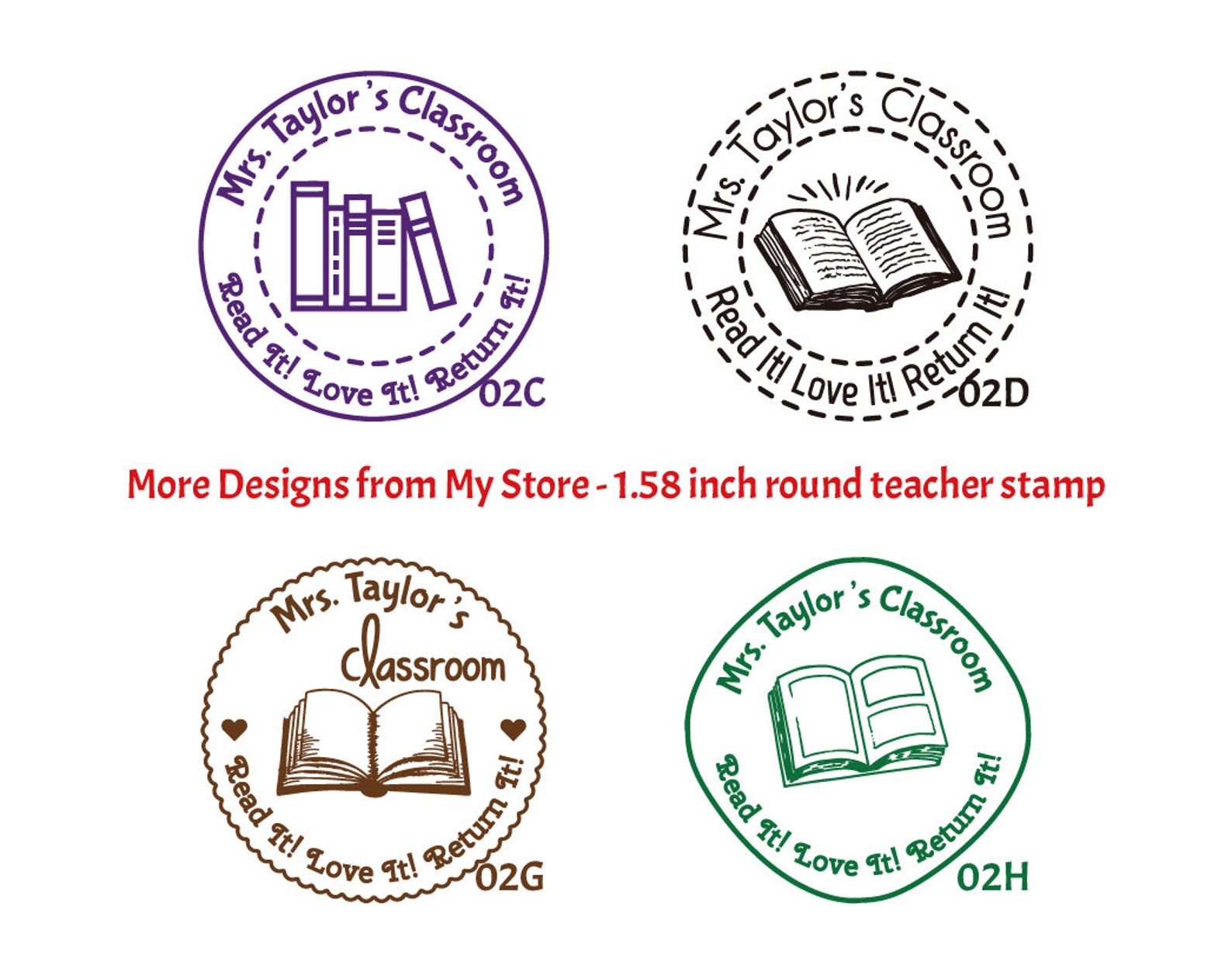Library stamp custom library stamp from the library of Etsy