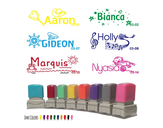 Custom Kids Name Stamp for Cloth, Custom Child Uniform Name Stamp