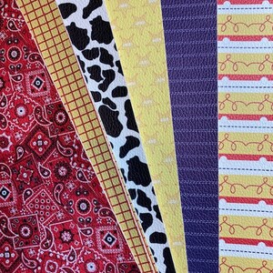 Cowboy Or Cowgirl Mixed Pattern Ear Headband Holder Mouse Ear Holder Key Fob Accessories