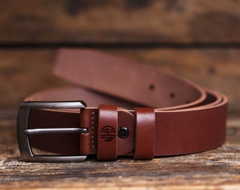 Ceinture en cuir personnalisée pour hommes, ceinture en cuir gravée, ceinture gravée personnalisée, ceinture en cuir faite à la main, cadeau personnalisé pour petit ami