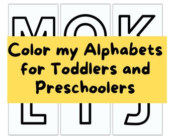 ABC Printable coloring pages Alphabet for toddlers - Print, color, paint activity coloring sheet for in class learning or homeschool