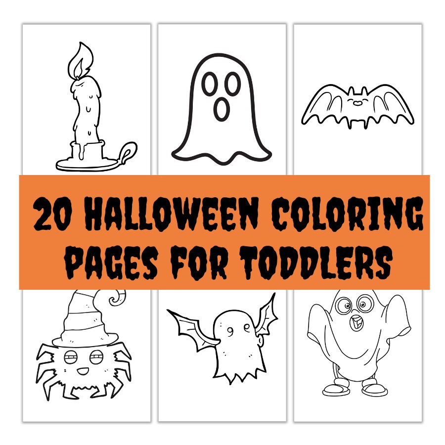 Halloween Colouring Sheets For Toddlers
