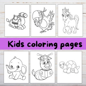 Printable coloring pages for toddlers, preschoolers, kindergarten kids - 33 coloring pages perfect for ages 3 to 5