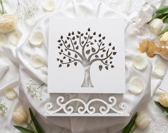 Wedding Sand Ceremony Tree Frame, Unity Sand Shadow Box, Wedding Tree Keepsake, Beach Wedding Decor, Modern Wedding Gift, Ceremony Set