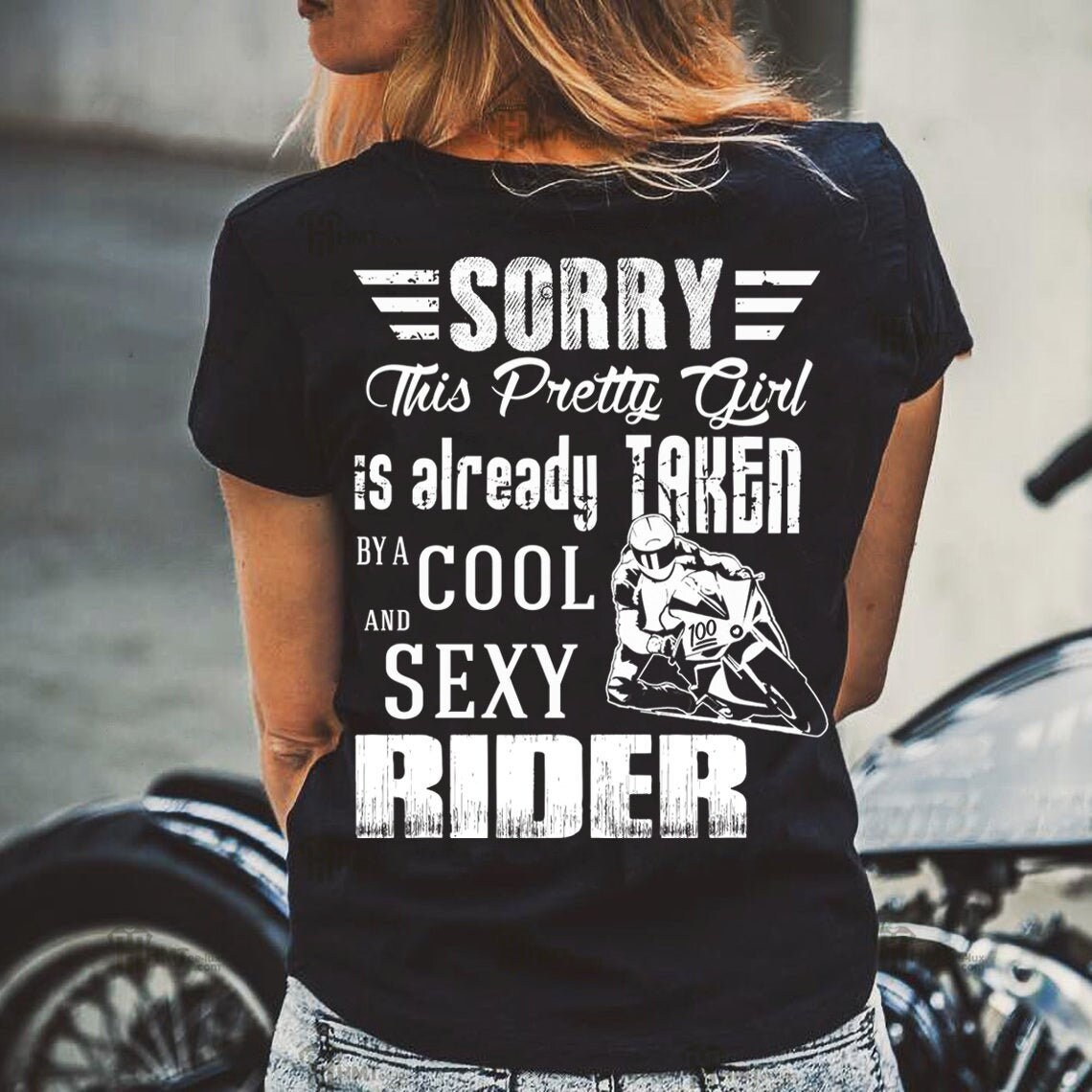 biker chick t shirt