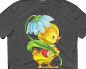 Vintage Duck Art, Lightweight Unisex Anvil T-Shirt, Cute Duck T-Shirt, Duck Art Tee, Duck lover Gift, Vintage Duck T-Shirt