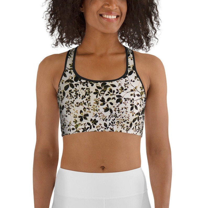 beige sports bra