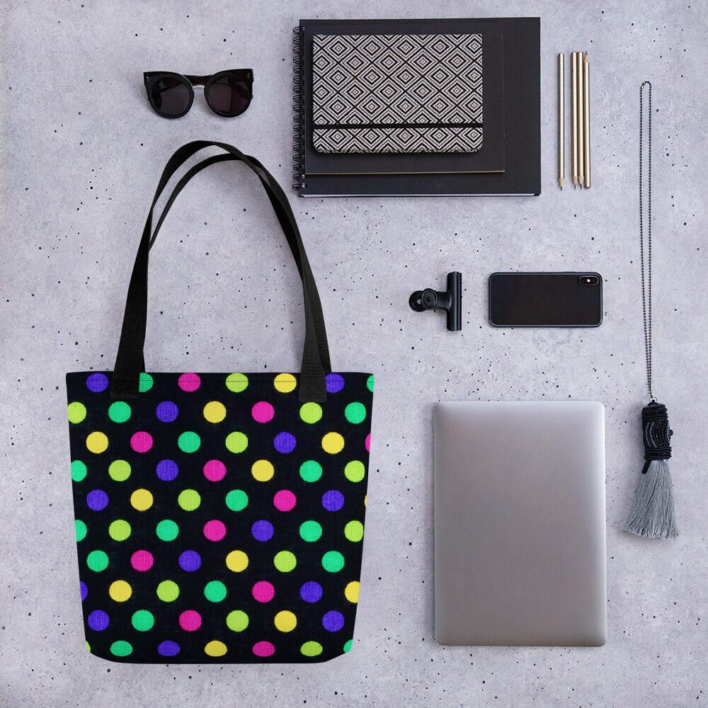 polka dot beach bag