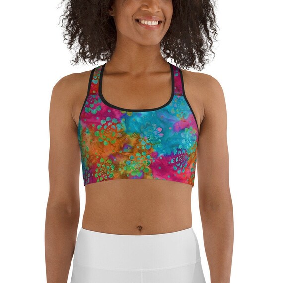 flower sports bra