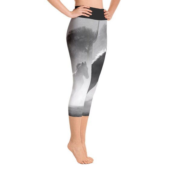 white capris leggings