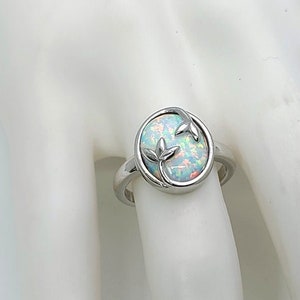 White Fire Opal Stone Ring 925 Solid Sterling Silver Ring Hand Made A+++ Rare Fire Opal Stone Size 9x7 mm Gift Mother day Sale Rings