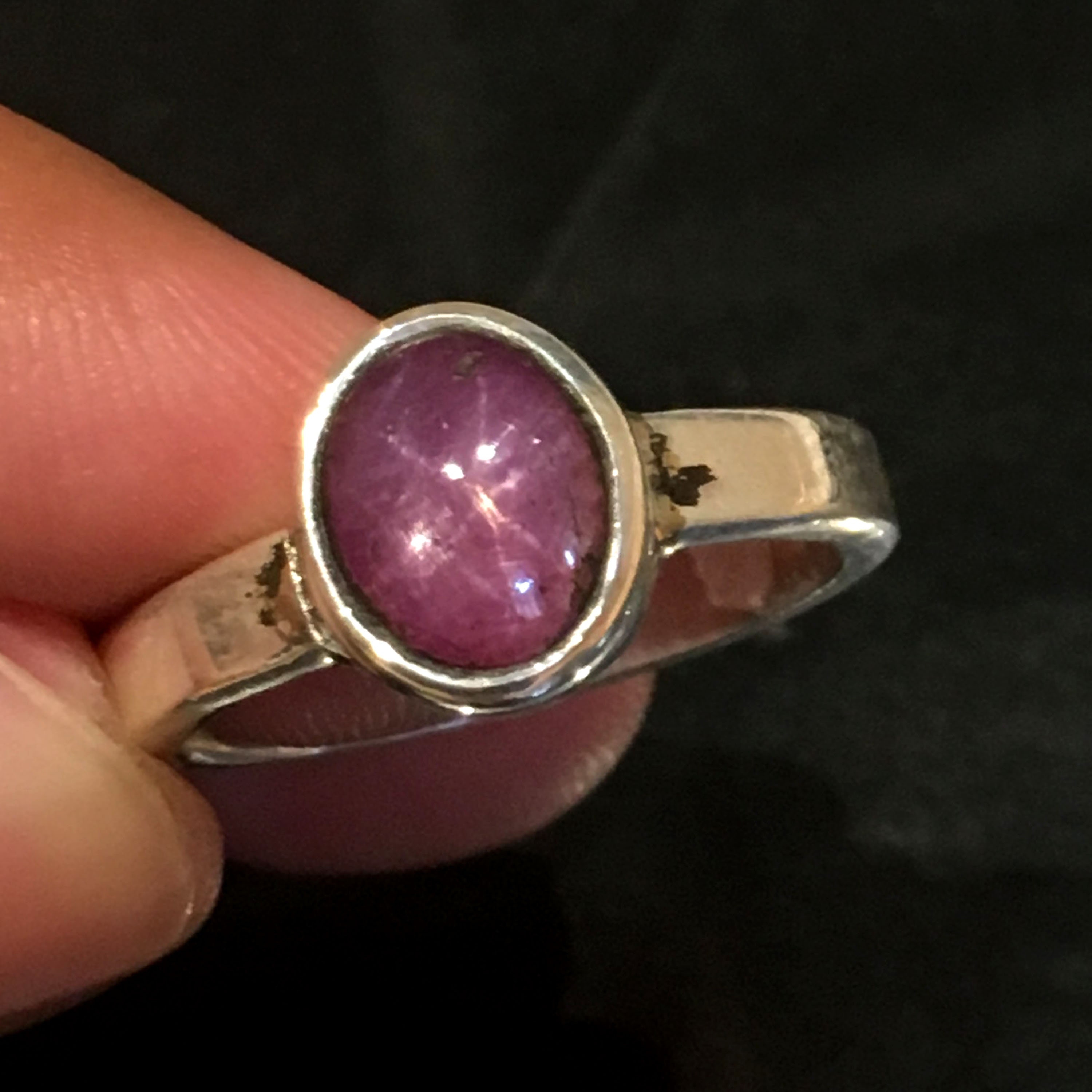 Wonderful Look 100% Natural Star Ruby Ring Gemstone 925 Solid | Etsy