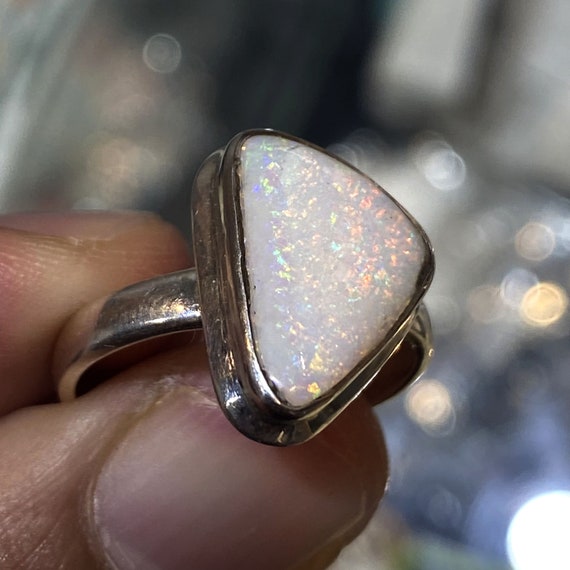 Natural opal shop rings for sale