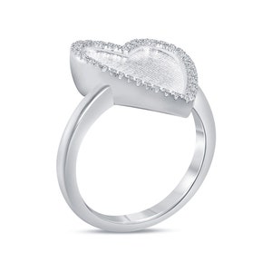 1/2 Karaat Hart Signet Diamond Ring afbeelding 4