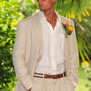 Men Suits Beige Luxury Fashion Designer 