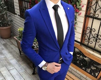 Men Suits Luxury 2 Piece Suits Formal 