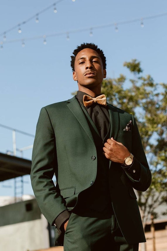 Traje de hombre Verde 3 piezas Trajes para hombres Moda Formal | Etsy España
