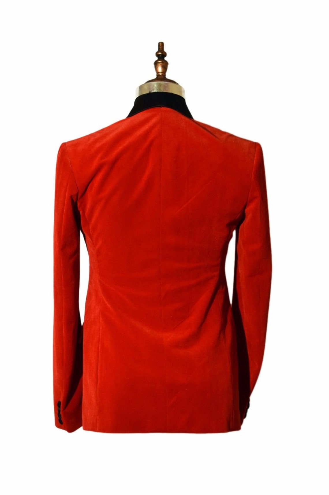 Men's Elegant Jacket 1 Button Red Velvet Dinner Jacket Etsy