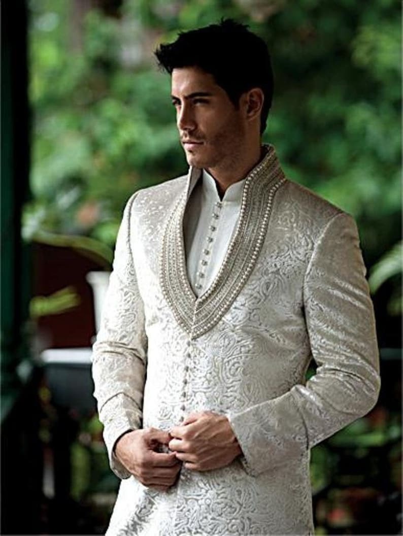 Abiti da sposa da uomo Sposi Abiti Abiti Da uomo Sherwani | Etsy Italia